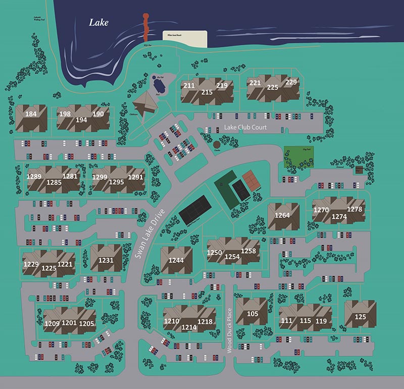 Lakeside Luxury Charlottesville Apartments Site Map
